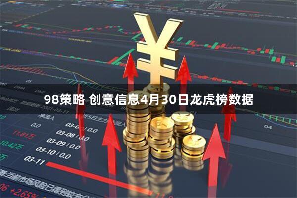 98策略 创意信息4月30日龙虎榜数据