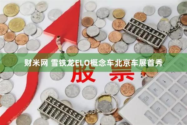 财米网 雪铁龙ELO概念车北京车展首秀